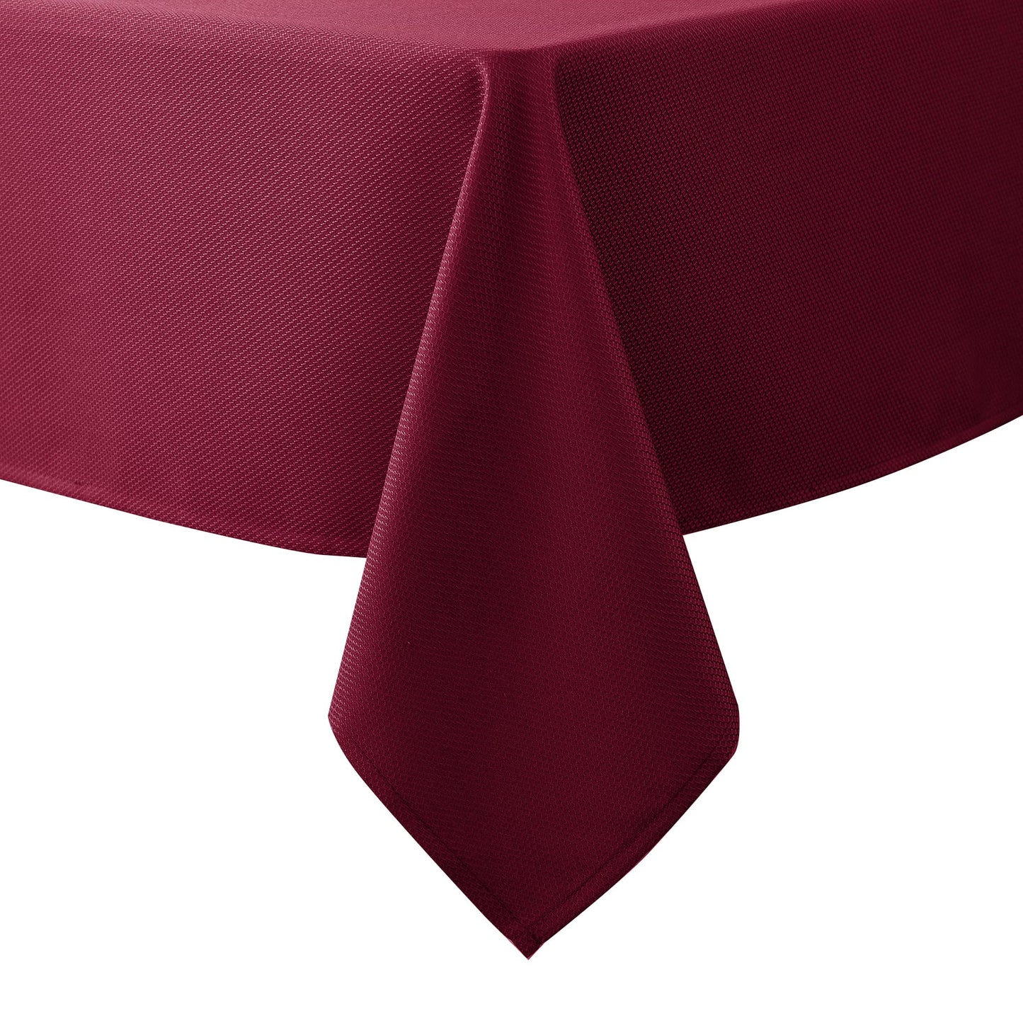 Biscaynebay Textured Fabric Tablecloths 90x156 Inches Rectangular, Silver Grey Water Resistant Spill Proof Tablecloths for Dining, Kitchen, Wedding and Parties, Machine Washable