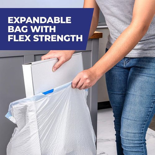 Hefty Ultra Strong 13 Gallon Trash Bags - Drawstring Closure & Odor Control | 110 Unscented Bags