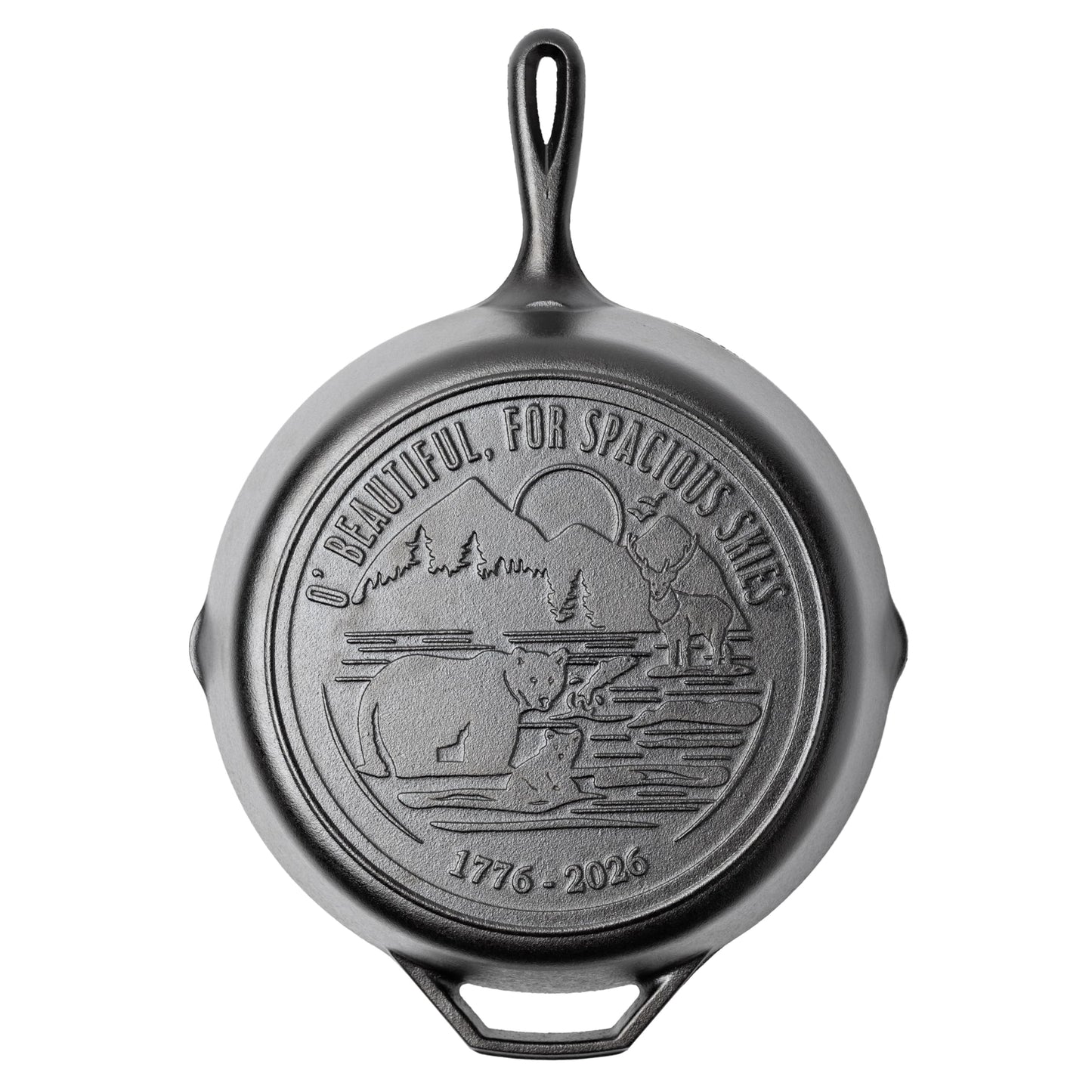 Lodge 12 Inch Cast Iron Skillet – Pre-Seasoned Frying Pan with Teardrop Handle – Oven, Stovetop, Grill & Campfire Use – Made in USA – Non-Toxic, Even-Heating Cookware – 250th Anniversary Logo