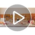 Tudomro Black and Rose Gold Plastic Tablecloths & Satin Runner Set - 16 Pack for Weddings & Parties