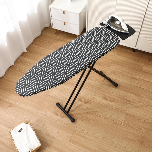 Caius Ironing Board - Heavy Duty Design with Iron Rest | 43"x13" Easy to Fold for Convenient Storage