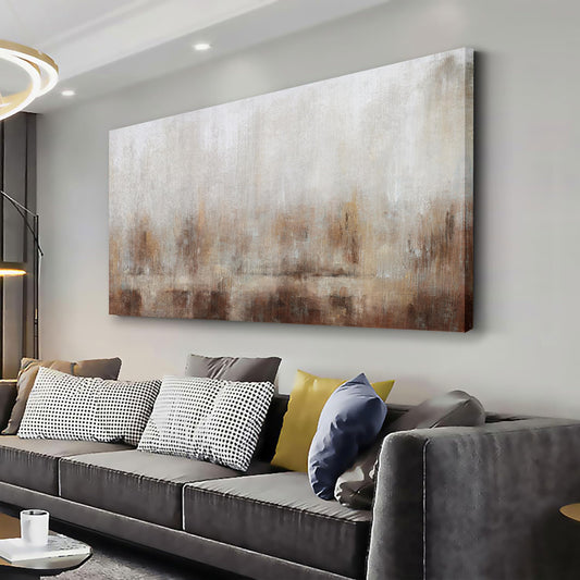 Abstract Wall Art Home Decor Wall Brown Canvas Print Wall Art Framed Modern Abstract Artwork for Living Room Bedroom Dining Room Home Office Decor 20"x40"