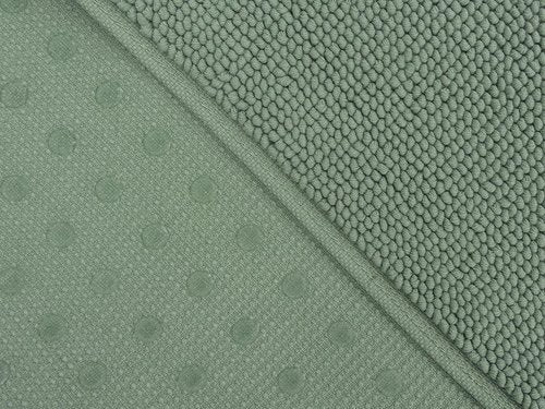 Cotton Paradise Non-Slip Bath Mat - 100% Cotton, Soft & Absorbent, Quick Dry | 17x24 Inch, Sage Green