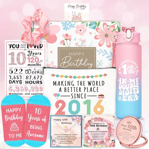 10 Year Old Girl Birthday Gift for 10 Years Old Girls Gifts Trendy Stuff Happy 10th Birthday Gifts for Girls Popular Ten Year Olds Girl Gift Ideas Cute Double Digits Decorations Presents Accessories