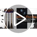 Halloween Broom Parking Sign with 3 Wooden Witch Brooms - Spooky Porch Decor