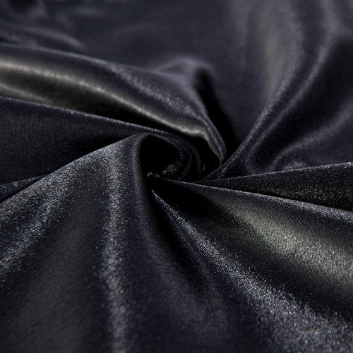 FLXXIE Satin Pillowcase - Luxury Soft Silk for Hair & Skin | 20x54 Inches, Black