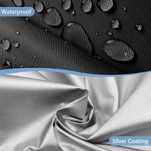 AKEfit Heavy-Duty Waterproof Patio Furniture Covers - Black Square/Rectangle 78"L x 78"W x 33"H