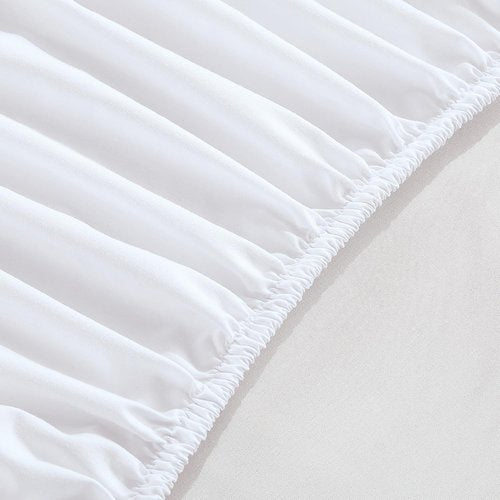 Elegant Comfort Extra Deep Pocket Twin/Twin XL Fitted Sheet - Luxury Softness, Wrinkle-Free, White