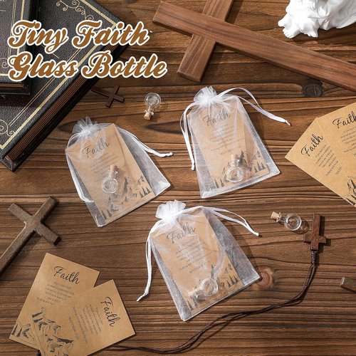 Funnymoom 50 Pack Faith Gifts for Women - Christian Baptism & Wedding Religious Supplies