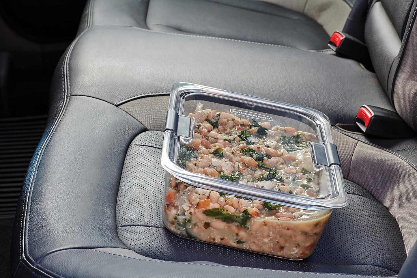 Rubbermaid Brilliance Food Storage Containers - Large 9.6 Cup | Clear | Set of 2 for Freshness