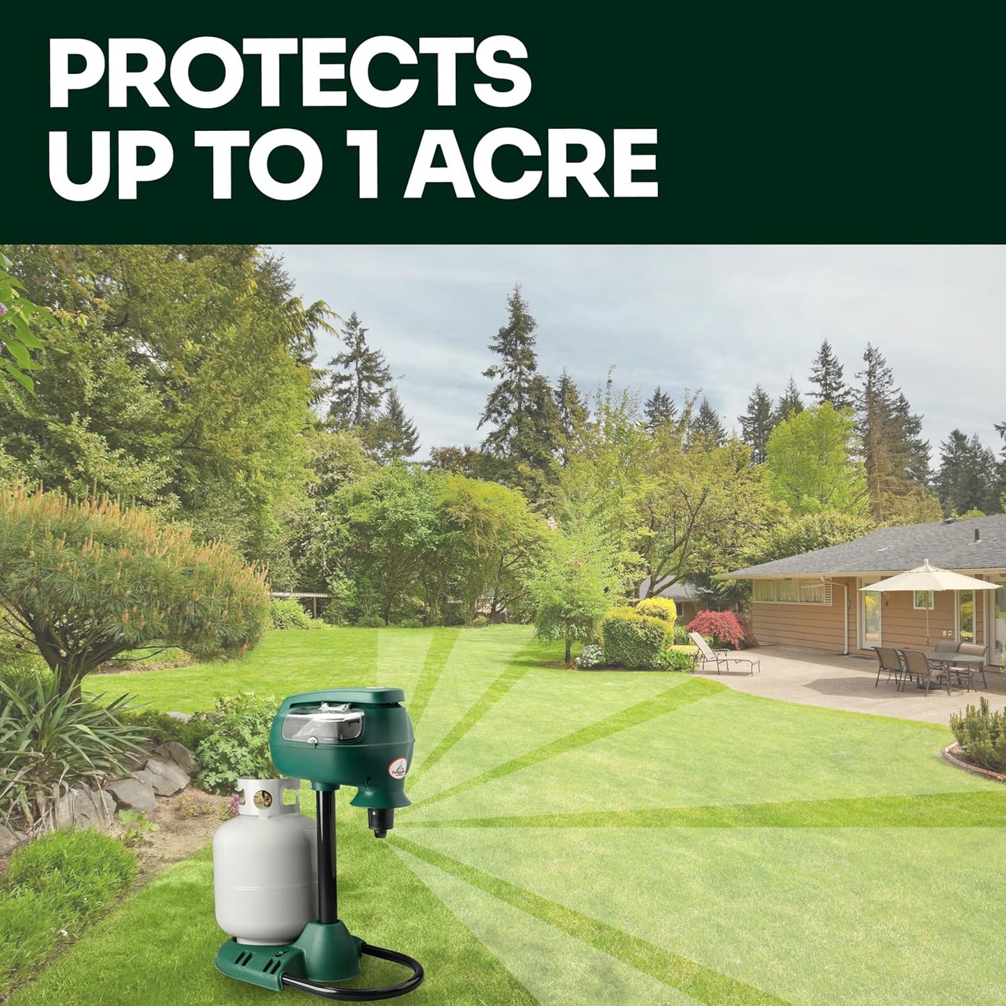 Mosquito Magnet MM4200B Patriot Plus Mosquito Trap - Outdoor Insect Killer for Up to 1 Acre, Green