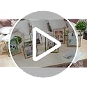 Hoteam Gold 4x6 Inch Floating Photo Frames Set of 12 - Elegant Metal Glass Display