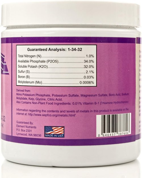 Flower Fuel Bloom Booster - Enhance Plant Yields with Concentrated Phosphorus & Potassium | 250g for Soil & Hydroponics