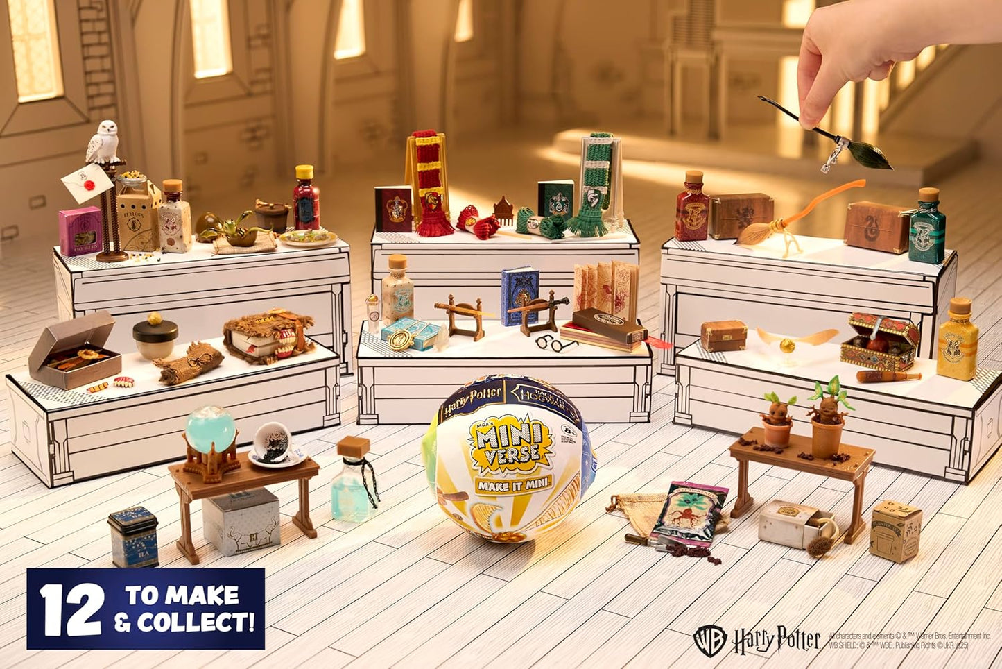 MGA's Miniverse Mini Collectibles - Back to Hogwarts Harry Potter 2-Pack | Mystery Blind Packaging, DIY Fun