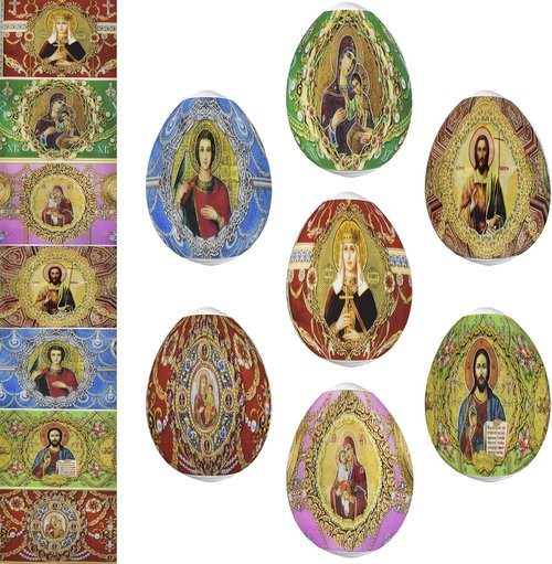 Faberge Thermo Heat Shrink Sleeve | Decorative Easter Egg Wraps for Pysanka - Vibrant Designs