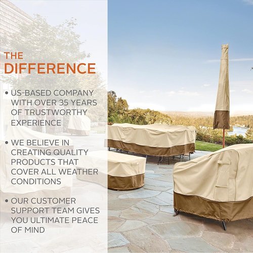 Classic Accessories Veranda Water-Resistant Patio Lounge Chair Cover - 38 Inch, 4 Pack, Durable Protection