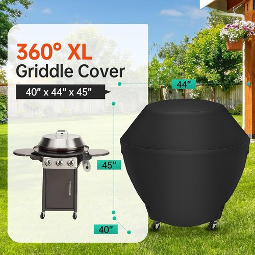iCOVER Griddle Cover - Heavy Duty 600D Waterproof Protection for Cuisinart 360° XL Griddle