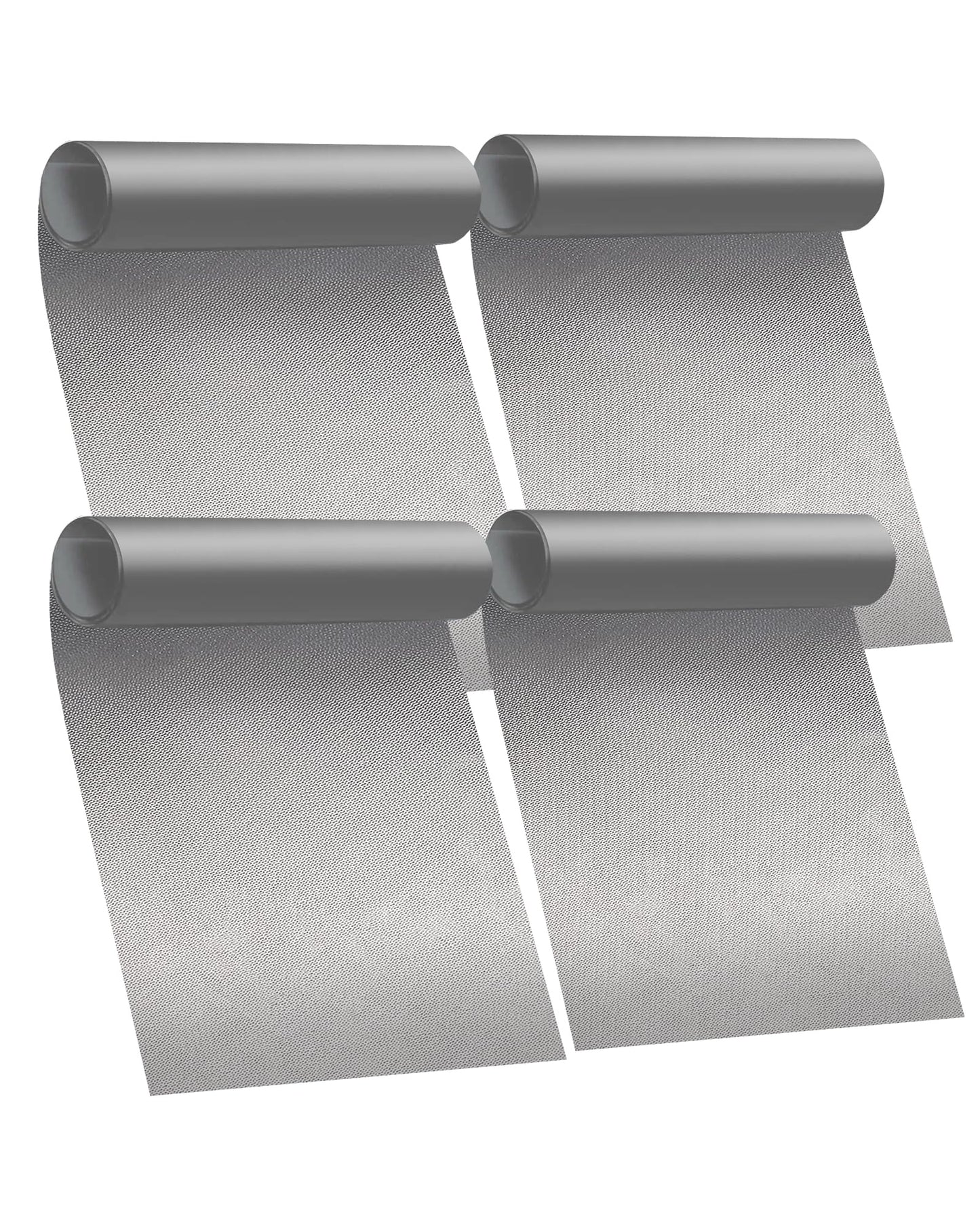 Oven Liners for Bottom of Oven - 4 Pack Large Heavy Duty Oven Mats, 17"x 25" Reusable Matt Liner for Electric, Gas, Toaster Ovens & Grills, BPA & PFOA Free, Kitchen Essentials, Silver
