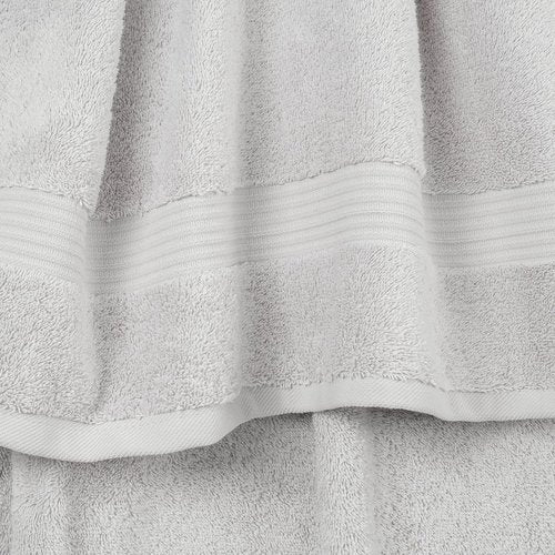 Cotton Paradise Hand Towels - 100% Turkish Cotton 4-Piece Set | Soft, Absorbent, Silver Grey