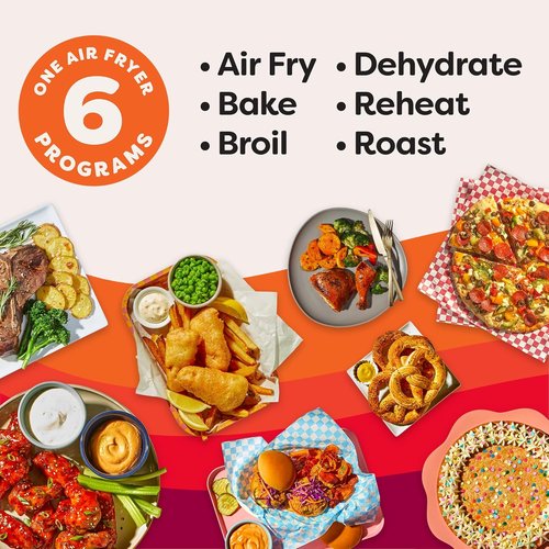Instant Pot VORTEX Plus Air Fryer - 6-in-1 Multi-Function Cooking, Stainless Steel, 6QT Capacity