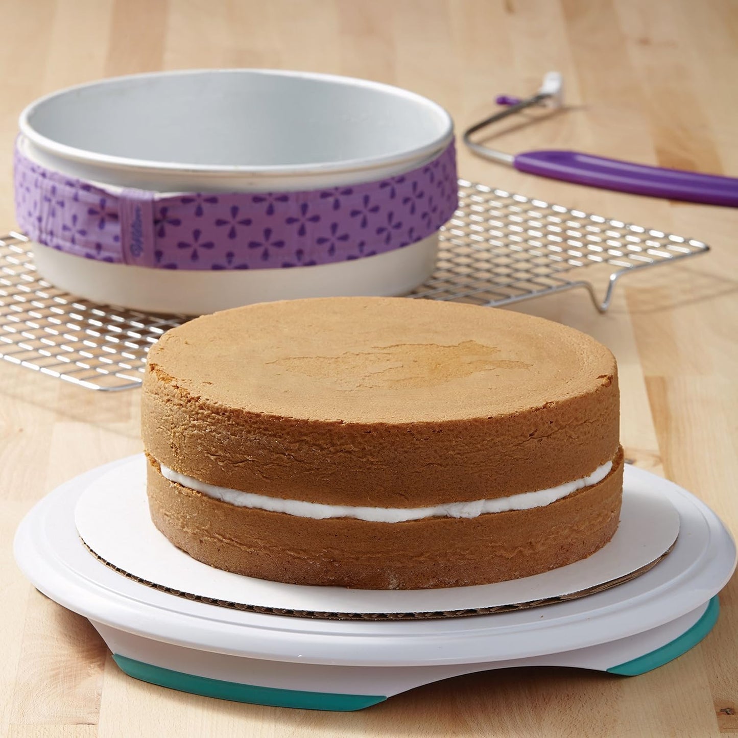 Wilton Round Cake Baking Pan Set - 9 x 2 Inch Aluminum Bakeware for Even Heating & Tiered Cakes