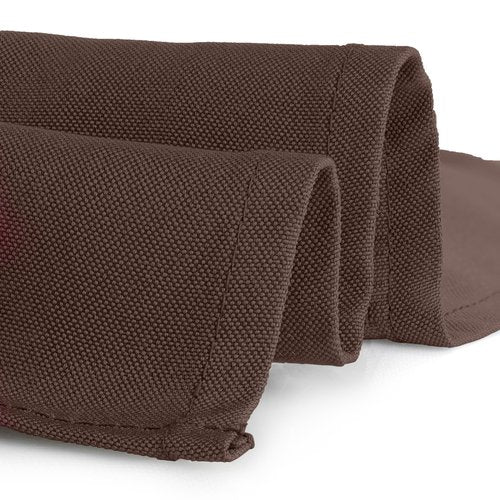 Gee Di Moda Rectangle Tablecloth - 90 x 156 Inch Chocolate Table Cloth for 8 Foot Tables with Floor-Length Drop - Heavy Duty Washable Fabric for Holiday Party, Dinner, Weddings & Baby Shower