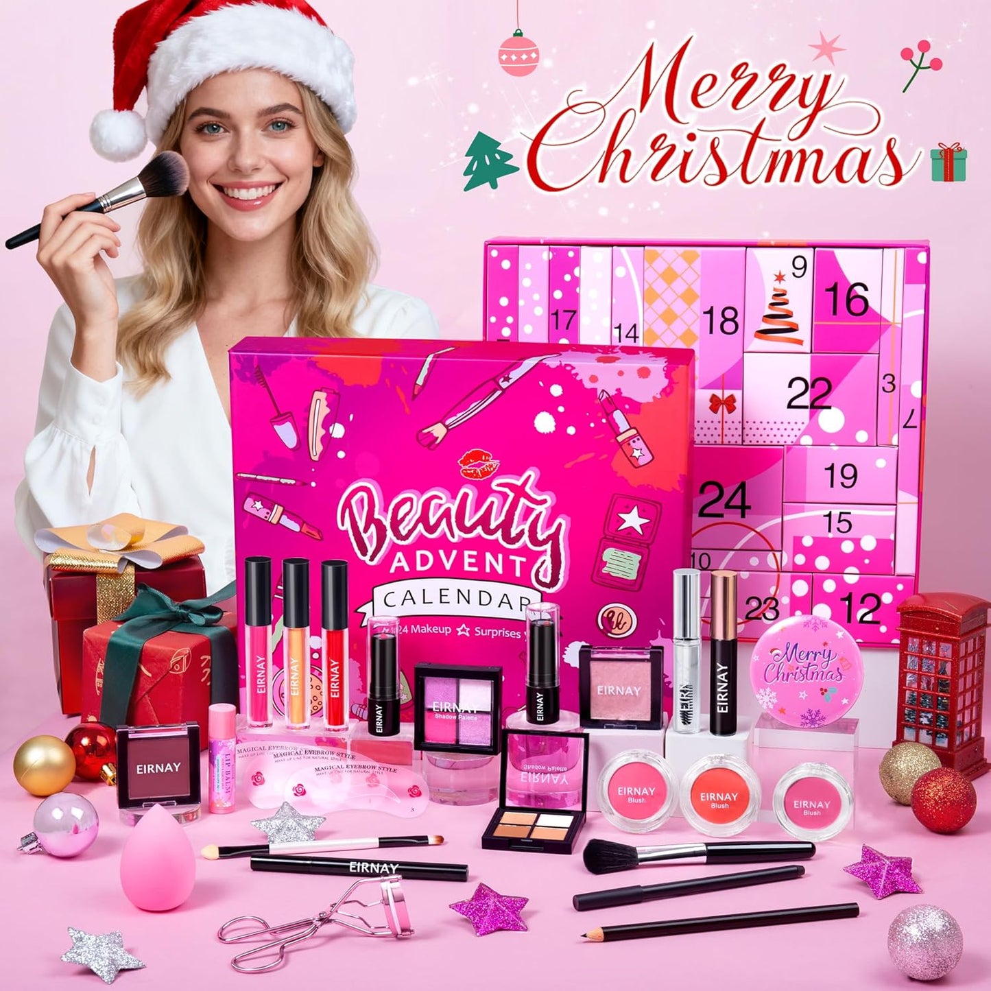 Skiennix Makeup Advent Calendar 2025 - 24 Days of Holiday Surprises for Women & Teens