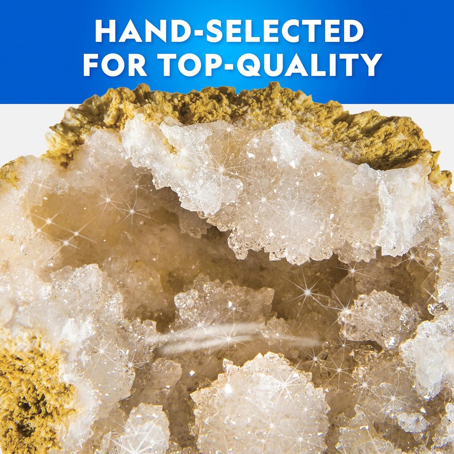 National Geographic Geode Science Kit - Break Open 15 Premium Geodes with Goggles & Stands | Perfect STEM Gift for Kids