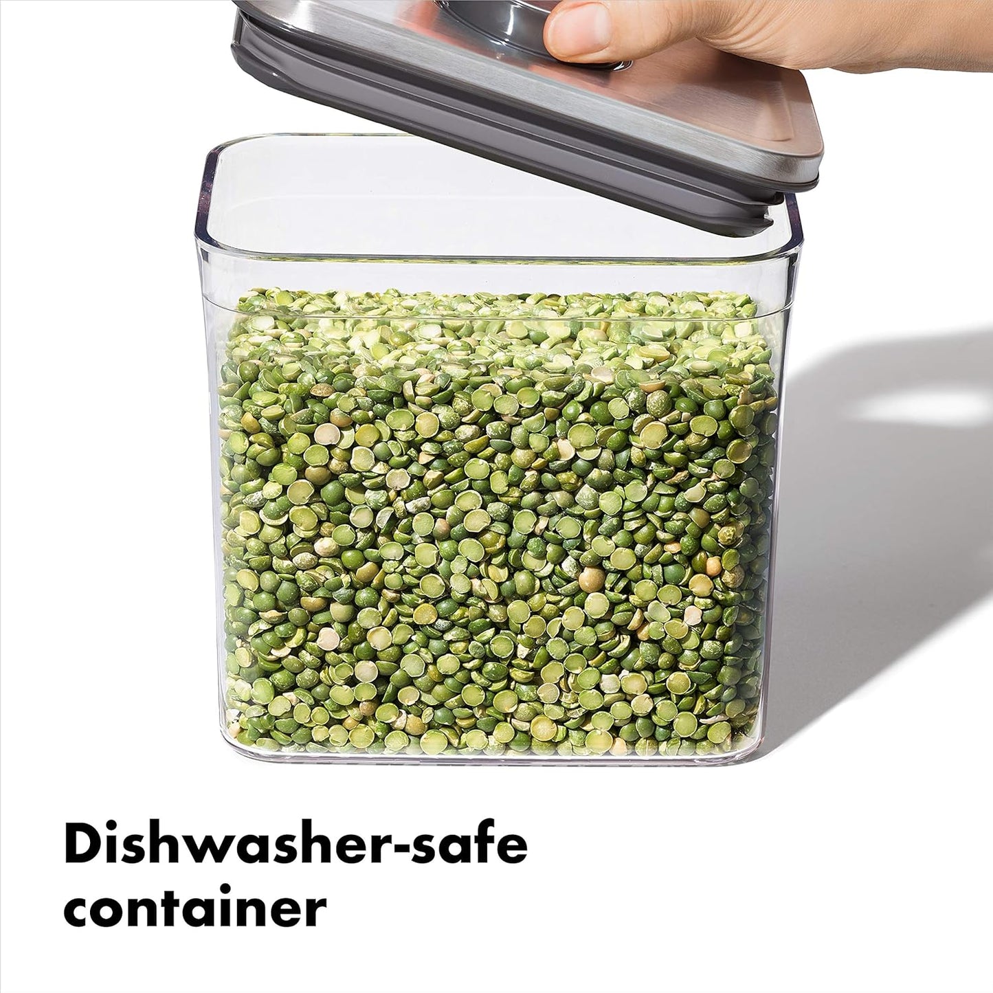 OXO STL Pop Small Square Mini Container - 0.4 QT/0.4 L | Airtight Food Storage Solution