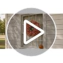 21-Inch Artificial Fall Hydrangea Wreath for Front Door Decor - Orange, Lush & Durable