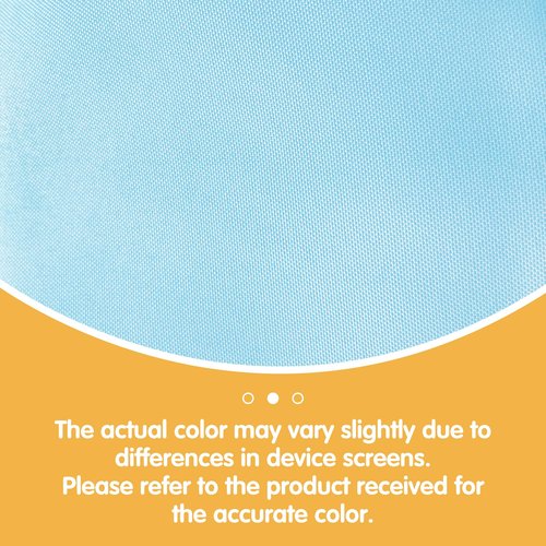 BRILLMAX 10 Pack Light Blue Tablecloths 60 x 102 Inch for 6ft Rectangle Tables - 150 GSM Polyester Fabric, 15" Standard Drop, Water, Stain & Wrinkle Resistant Cloth Cover for Wedding Dining Buffet