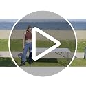 HAISIWLKJ 8ft Folding Camping Table Portable Heavy Duty Plastic Outdoor Dining
