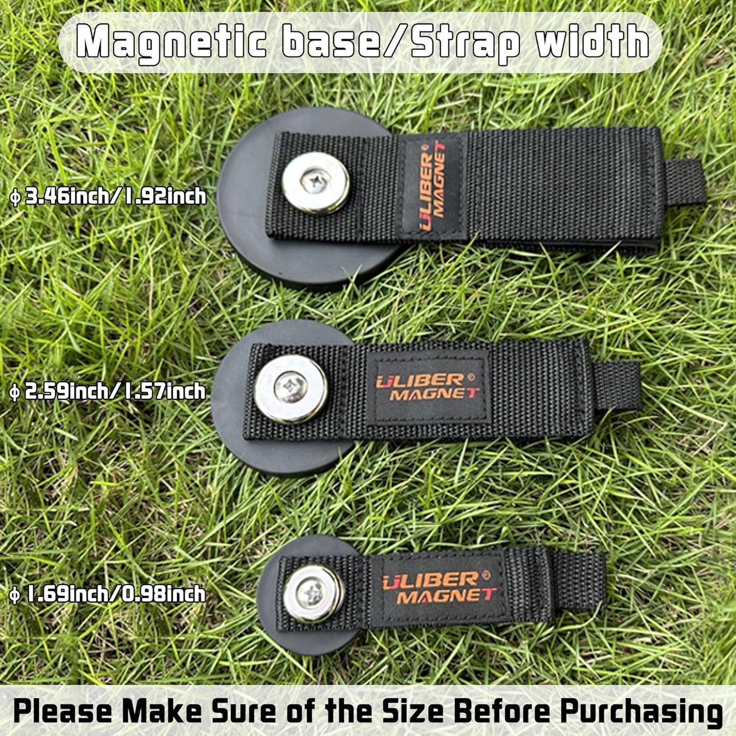 ULIBERMAGNET Heavy Duty Magnetic Hooks - Strong Storage Solution for Cords, Tools & More | 2 Pack, 3.46 Inch