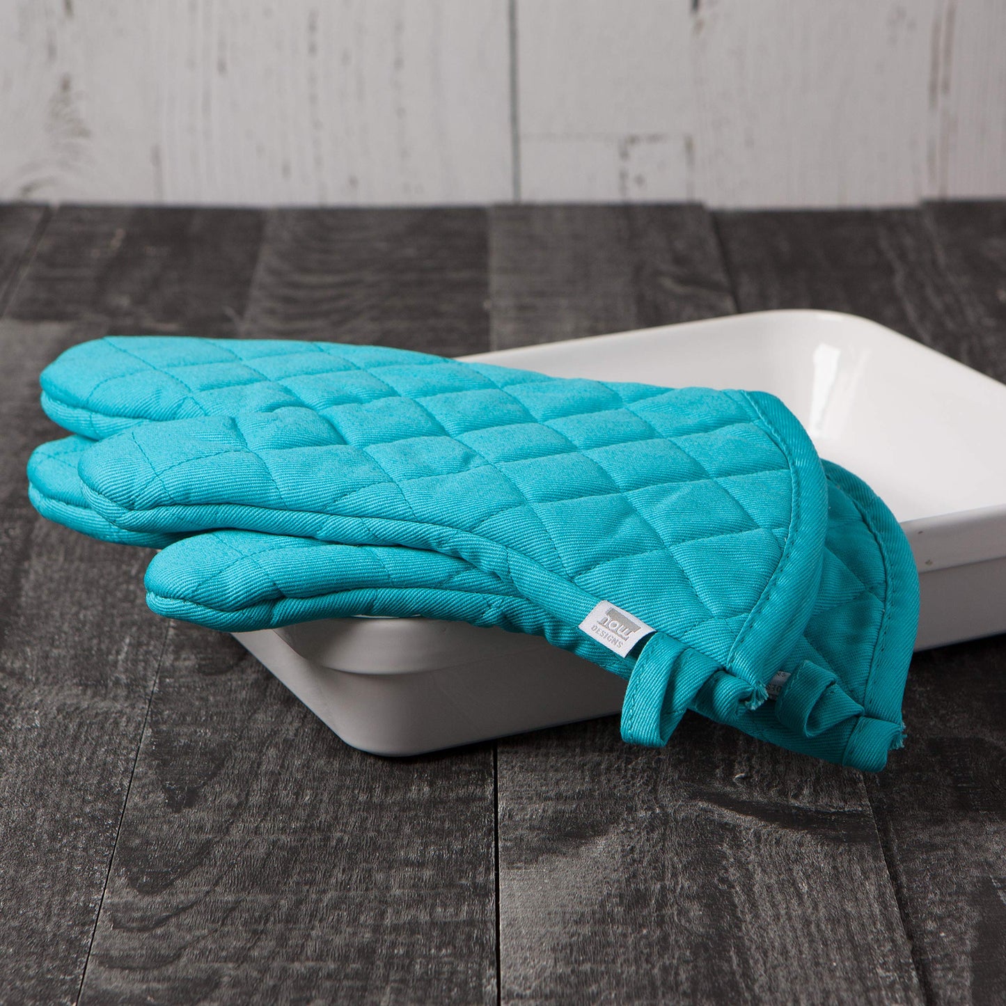 Now Designs Basic Oven Mitt, Bali - 6.5 x 13 in | Set of 2