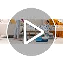 Foldable Mop and Bucket Set with Microfiber Flat Mop and Scrub Brush, Space-Saving Floor Cleaning Kit