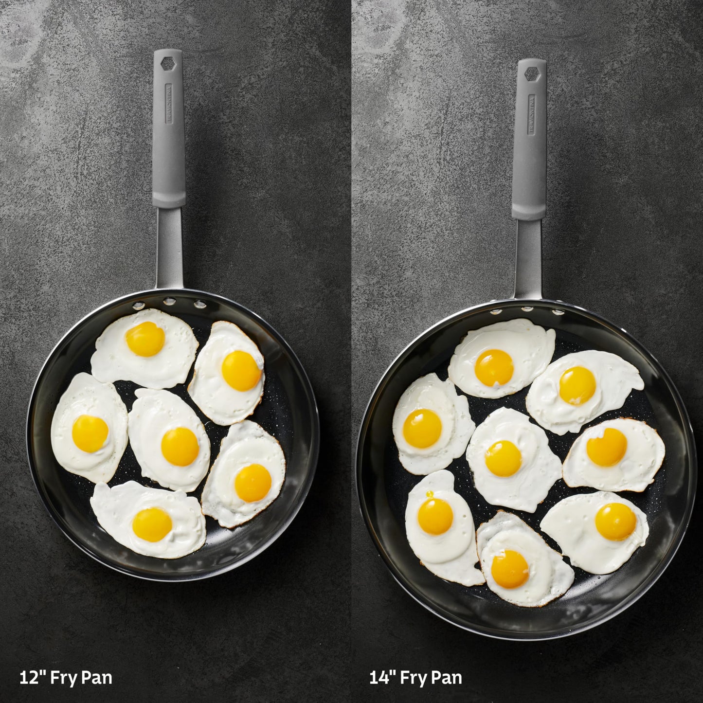 Tramontina Professional 10-Inch Non Stick Frying Pan, Heavy-Gauge Aluminum Skillet with Reinforced Nonstick Coating, Gray Handle, Dishwasher and Oven Safe