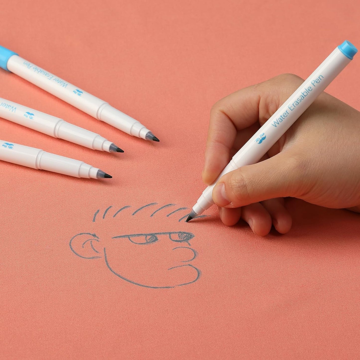 Mr. Pen Fabric Markers - Erasable & Water Soluble, 5 Pack in Blue | Perfect for Sewing Projects
