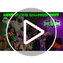 Showtime Neon Sign - Dimmable Halloween LED Neon Lights - Striped Gothic Light Up Sign - Variation: Show Time