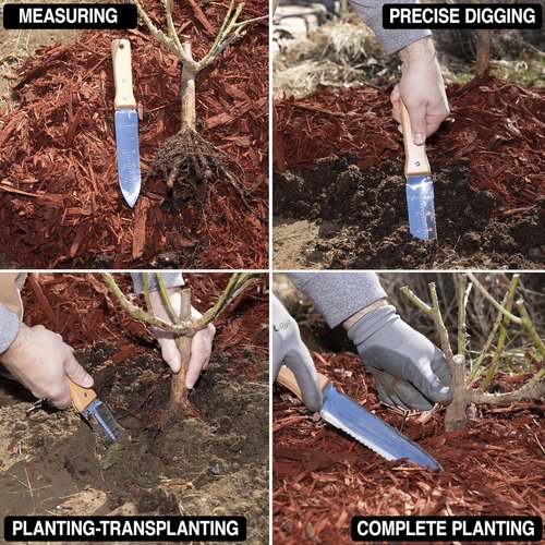 Grampa's Garden Knife - Versatile 7" Hori Hori Garden Knife With Steel Blade & Sheath | Ideal For Weeding, Digging, Planting