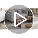 Folding Coffee Table - 80cm Small Japanese Floor Table for Living Room
