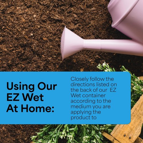 Grow More EZ Wet Soil Penetrant - Biodegradable Surfactant for Enhanced Drainage | 1 Quart