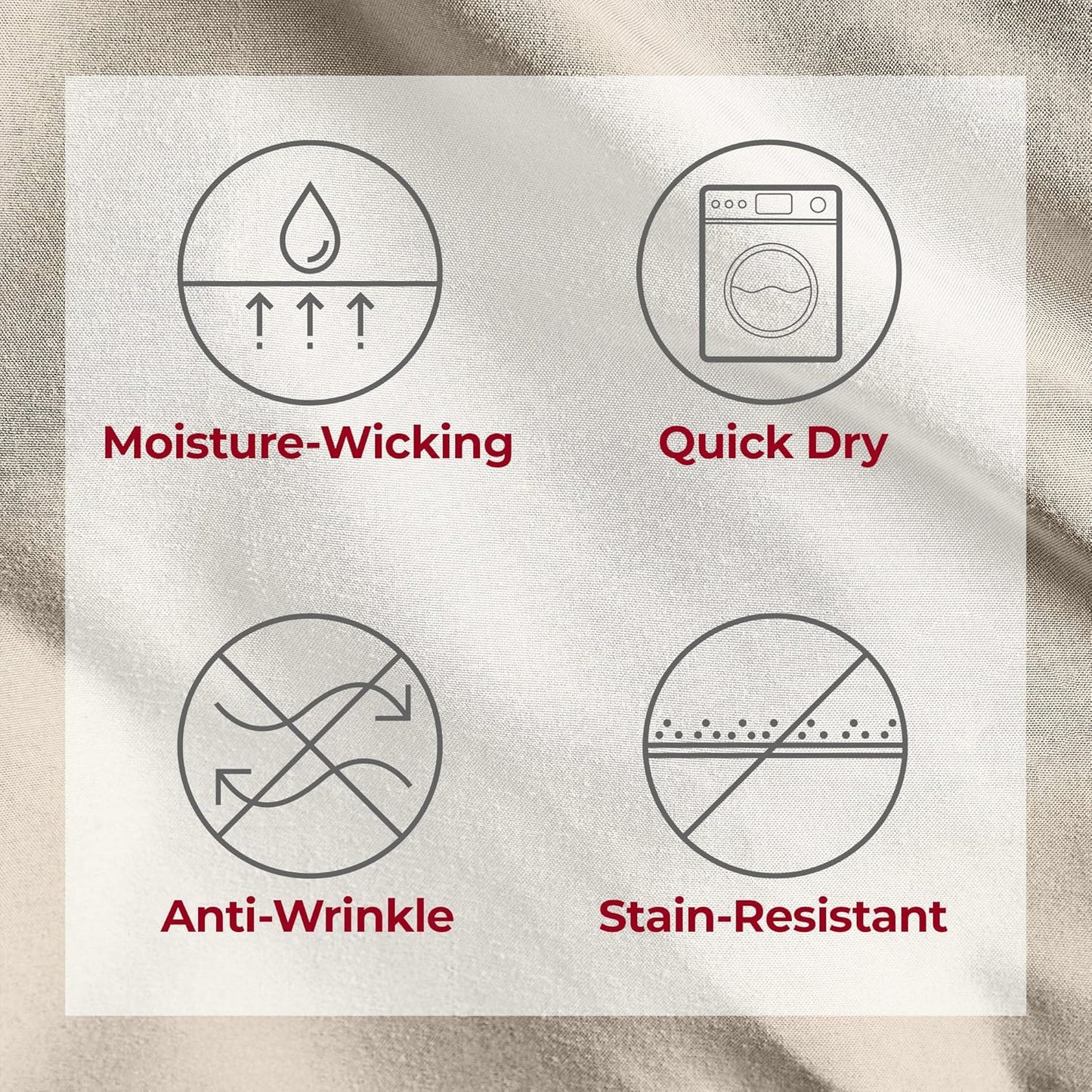 Mellanni Split King Sheets Set - 5 PC Hotel Luxury Bedding | Extra Soft, Cooling, Wrinkle-Resistant (Beige)