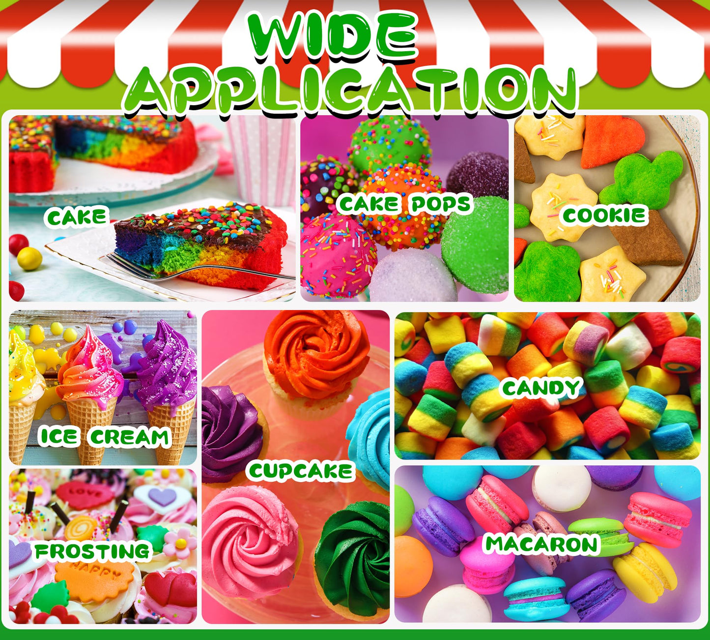 Food Coloring Liquid Set (10 Colors)
