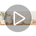 Dinnerware Set for 4 - 12 Pieces Plates and Bowls - Lead-Free & Dishwasher Safe