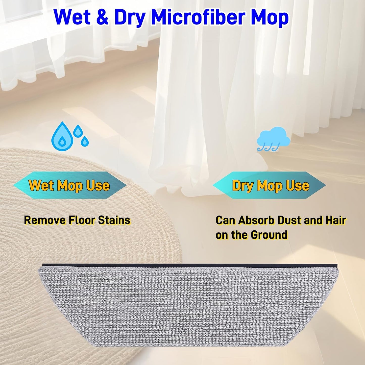 Shark Replacement Mop Pads - Washable & Reusable Microfiber for AV2800ZE, RV2820YE, RV2820ZE & More