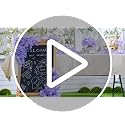 Tigeen 200 Pcs Lavender Hydrangea Artificial Flowers Bulk, 7.48 Inch
