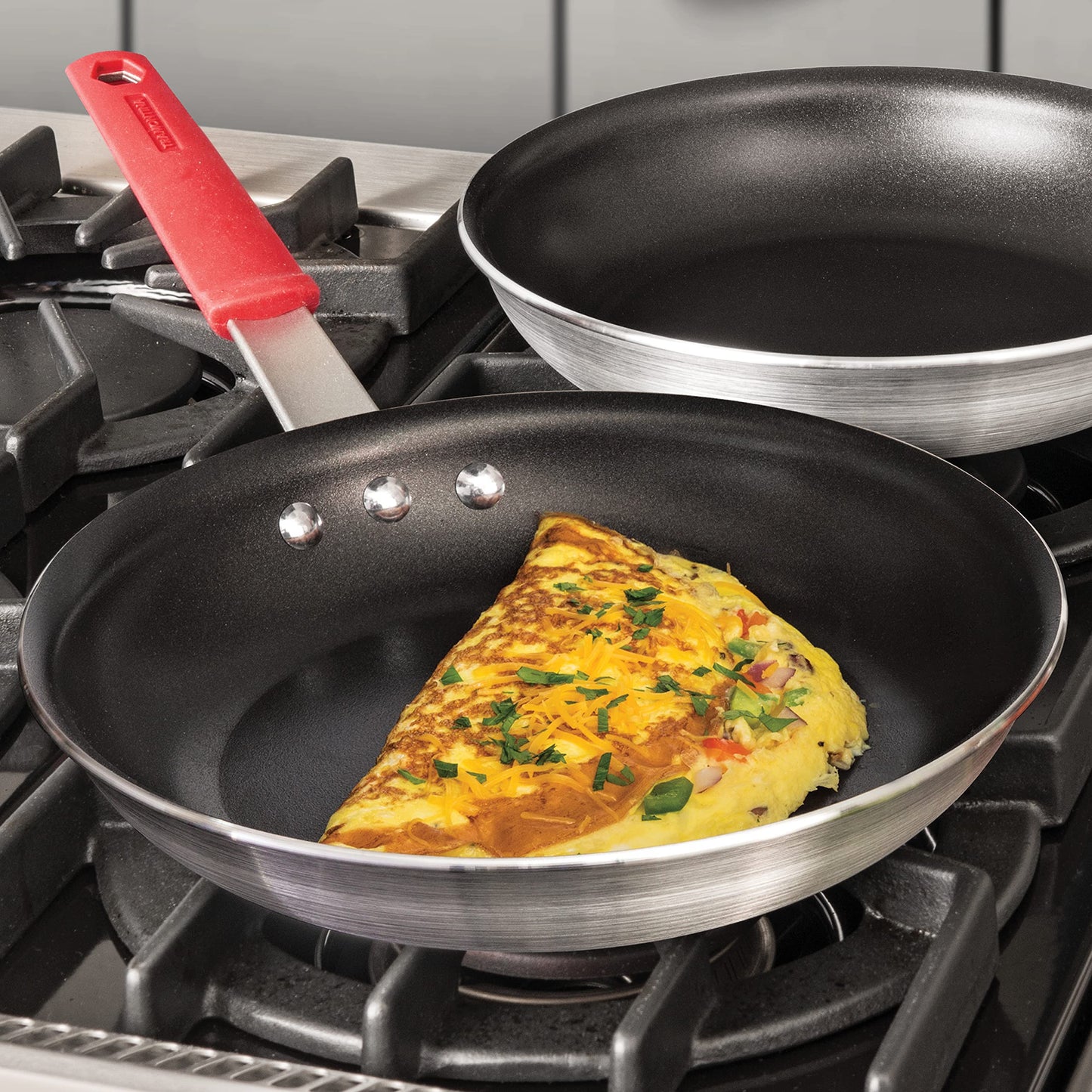 Tramontina Aluminum Nonstick Restaurant Professional 2-Piece 10" Fry Pan Set, Satin