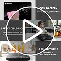 Portable Induction Cooktop 1800W with 20 Power & Temperature Levels, Touchscreen