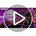 OCATO 200in Halloween Spider Web Lights with 59in Fake Spider, Purple Outdoor Decor