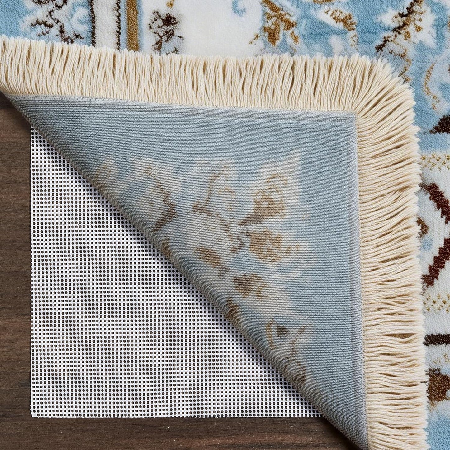 Strong Rug Pad Gripper - 5X Non-Slip Power | Slip-Resistant Pads for Area Rugs - 2x8 FT